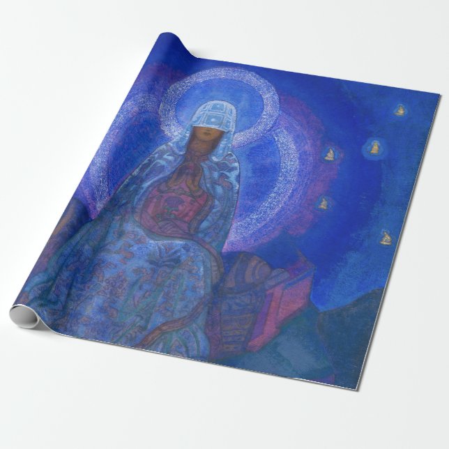 Papier Cadeau Mère du monde, 1924 par Nicholas Roerich (Déroulé)