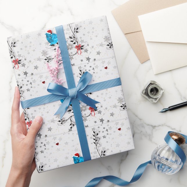 Papier Cadeau Merlebleu à Noël (Créateur téléchargé)