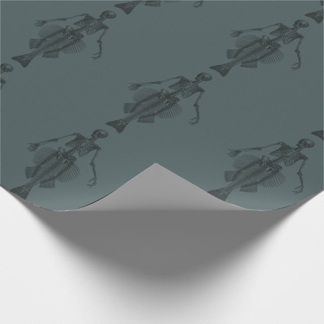 Papier Cadeau Mermaid Skeleton Dark (Coin)