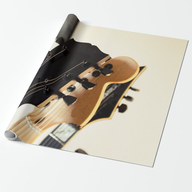 Papier Cadeau Merveilleuse basse guitare (Déroulé)