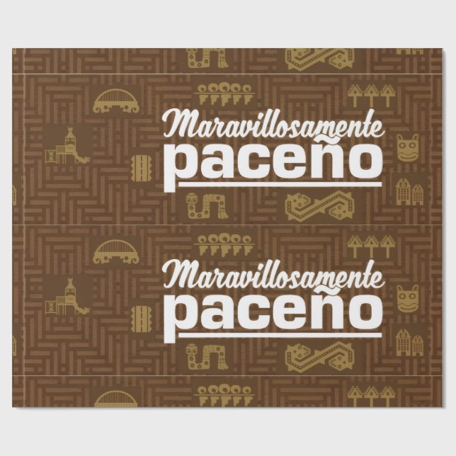 Papier Cadeau Merveilleusement paceño (Plat)