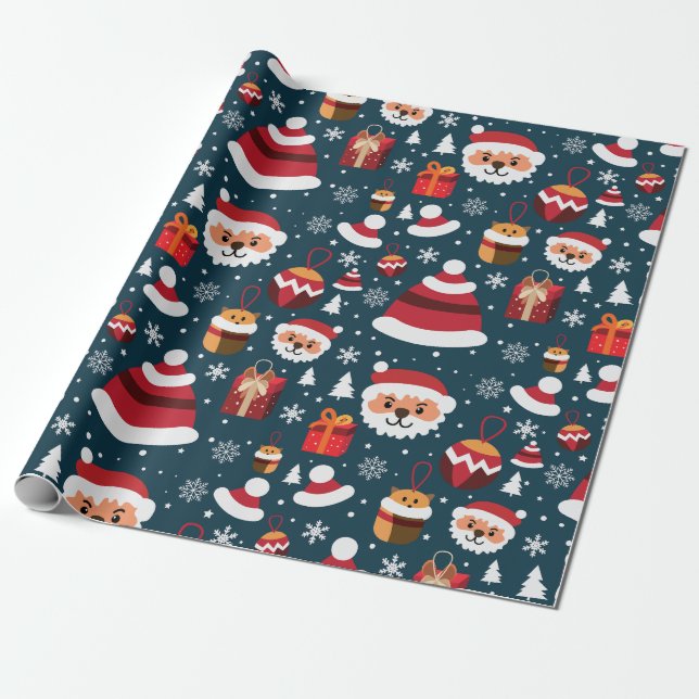 Papier Cadeau Merveilleux Noël (Déroulé)