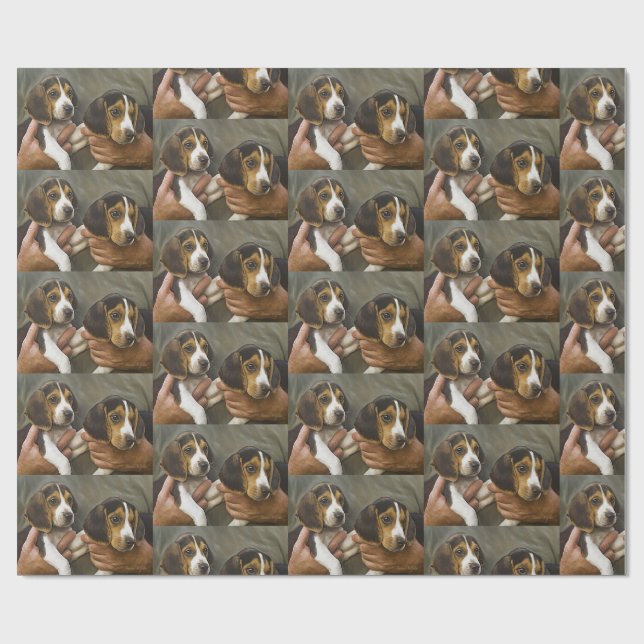 Papier Cadeau Mes Beagles (Plat)