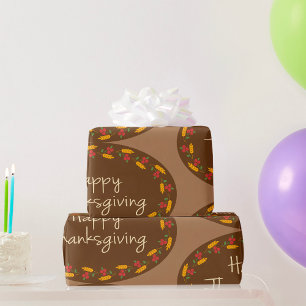 Papier Cadeau Message bon thanksgiving
