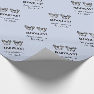 Papier Cadeau Message hourra personnalisé d'anatomie de hanche