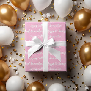 Papier Cadeau Message personnalisable tendance   Nom Cadeau Moti