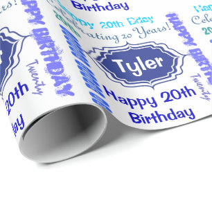 Papier Cadeau Métro Art Joyeux anniversaire   Personnaliser