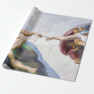 Papier Cadeau Michelangelo - Création d'Adam Isolé