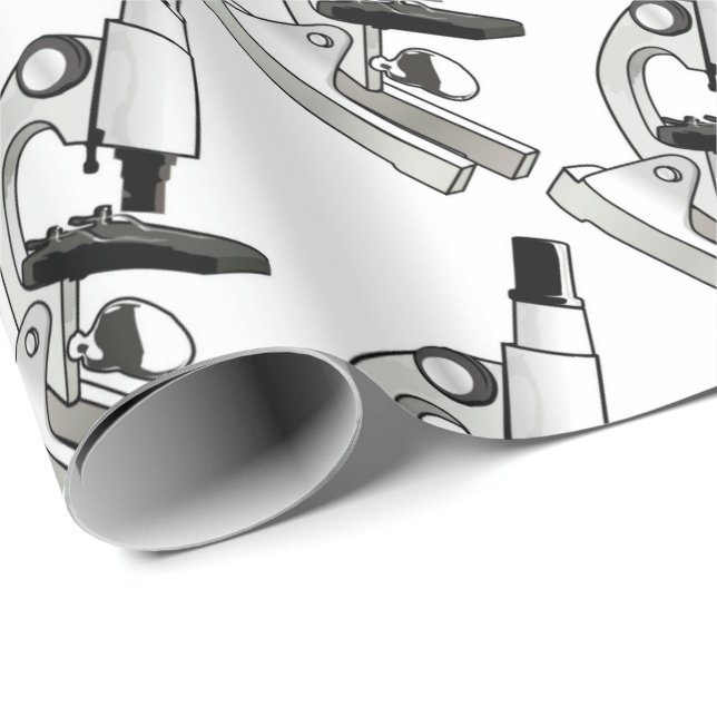 Papier Cadeau Microscope (Coin rond)