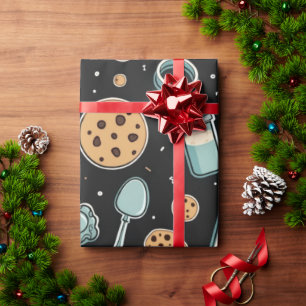 Papier Cadeau Midnight Baking Madness Whimsical Cookie