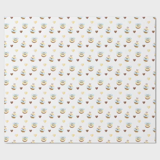 Papier cadeau Miels & Cœurs Mignons (Plat)