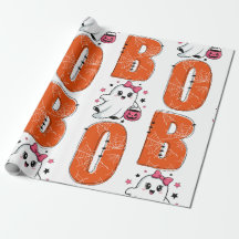 Mignon dessin de fantôme Kawaii “Boo” pour Hallowe