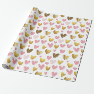 Papier Cadeau mignon et beau motif pour la Saint-Valentin
