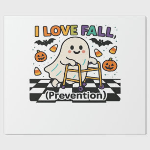 Papier Cadeau Mignon J'aime la prévention des chutes Physiothéra