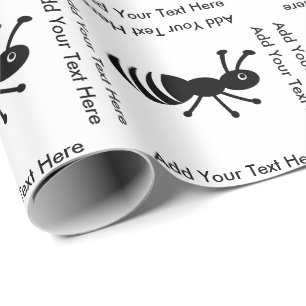 Papier Cadeau Mignonne Ant ou Termite Drôle de lutte antiparasit
