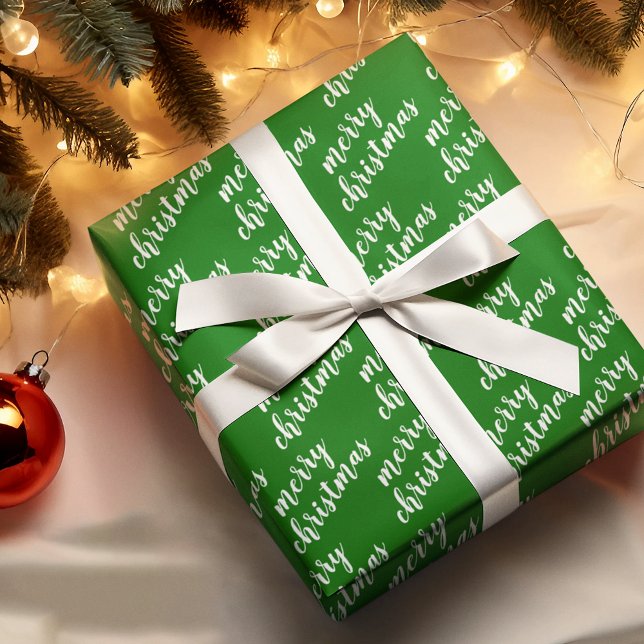 Papier Cadeau Mignonne Décembre Saison hiver Vacances Wordart (Créateur téléchargé)