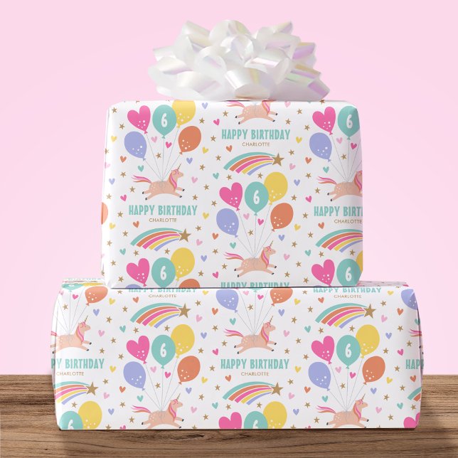 Papier Cadeau Mignonne N'Importe Quel Âge Joyeux Anniversaire Un (Créateur téléchargé)