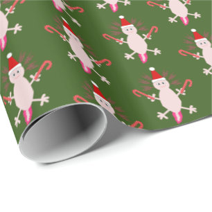 Papier Cadeau Mignons Axolotl de Noël