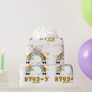 Papier Cadeau Mikitiez mignon capricorn arc-en-ciel manga star