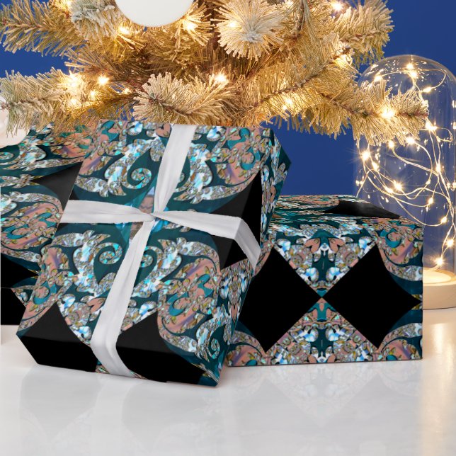 Papier Cadeau Milyroyce Noël Motif baroque (Vacances)