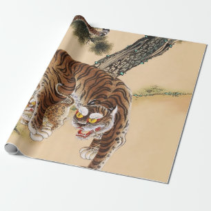 Papier Cadeau Minhwa Tigre laid Koreen