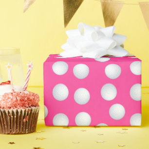 Papier Cadeau Mini Golf Anniversaire Pink