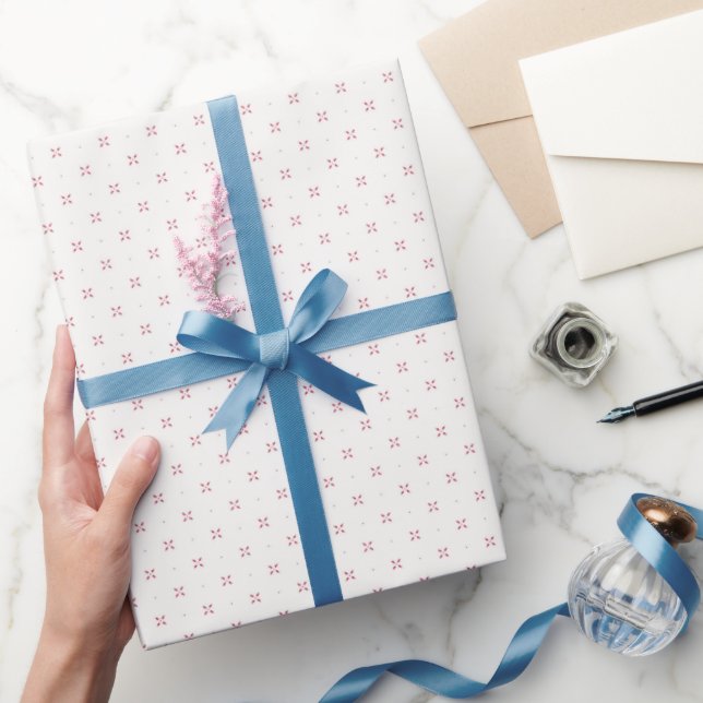 Papier Cadeau Mini points de floraison (Cadeaux)