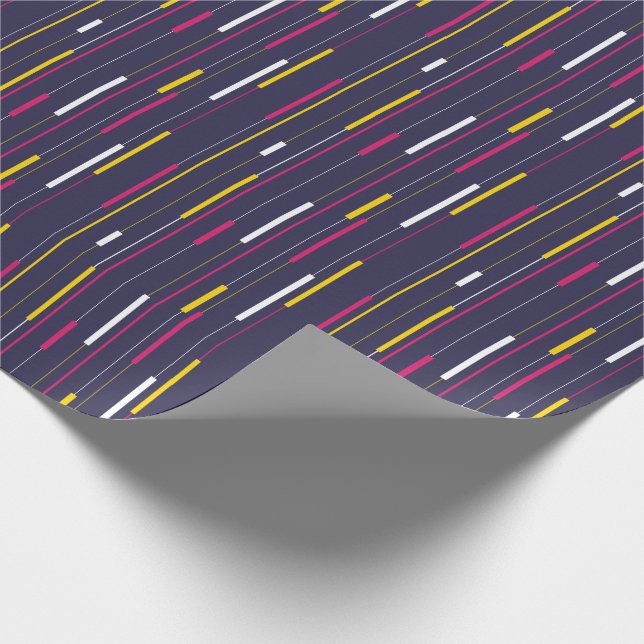 Papier Cadeau Minimalist Modern Stripes (Coin)