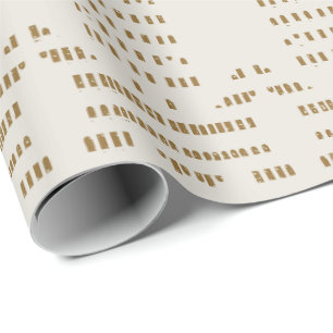 Papier Cadeau Minimaliste Abstrait de la Côte toile de boue boho