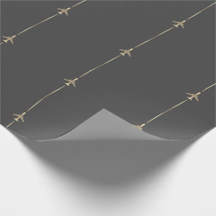 Papier Cadeau Minimaliste Aviation