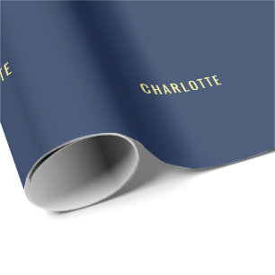 Papier Cadeau Minimaliste Classique Professionnel Nom de Couleur