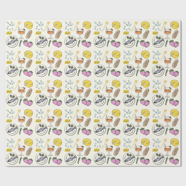 Papier Cadeau Minimaliste du pied (Plat)