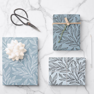 Papier cadeau minimaliste floral
