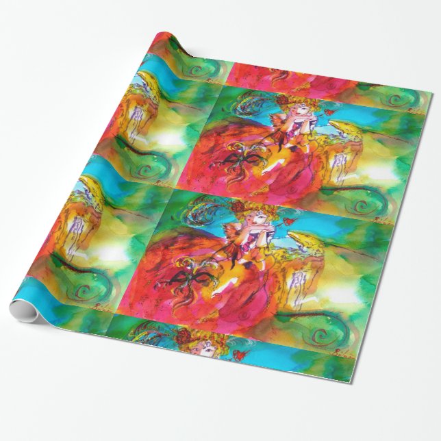 Papier Cadeau MIRANDOLINA / Fête de la mascarade vénitienne (Déroulé)