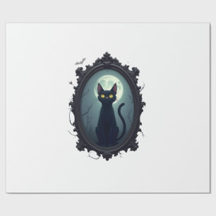 Papier Cadeau Miroir de chat hanté