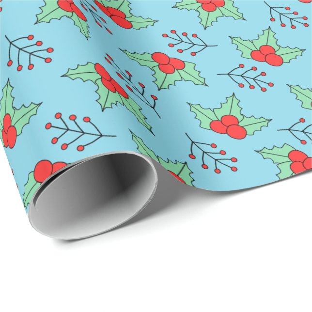 Papier Cadeau Mistletoe (Coin rond)