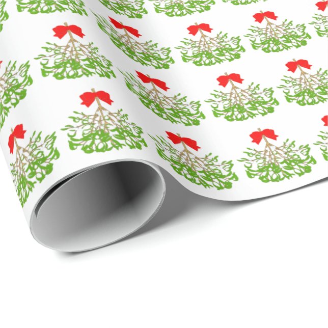 Papier Cadeau Mistletoe (Coin rond)