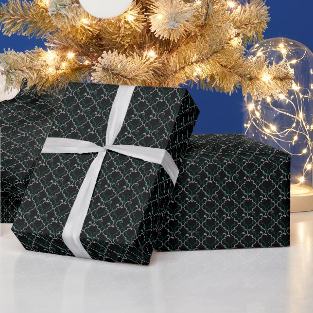 Papier Cadeau Mistletoe & Holly – Gui de gui Ogee (Vacances)