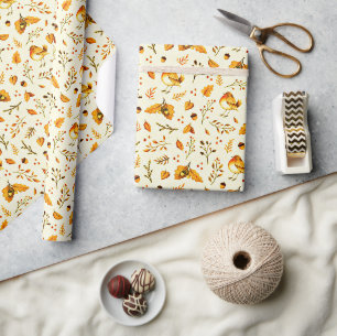 Papier Cadeau Mix Automne