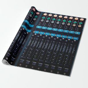 Papier Cadeau mixeur audio Studio, équipement technologique pour