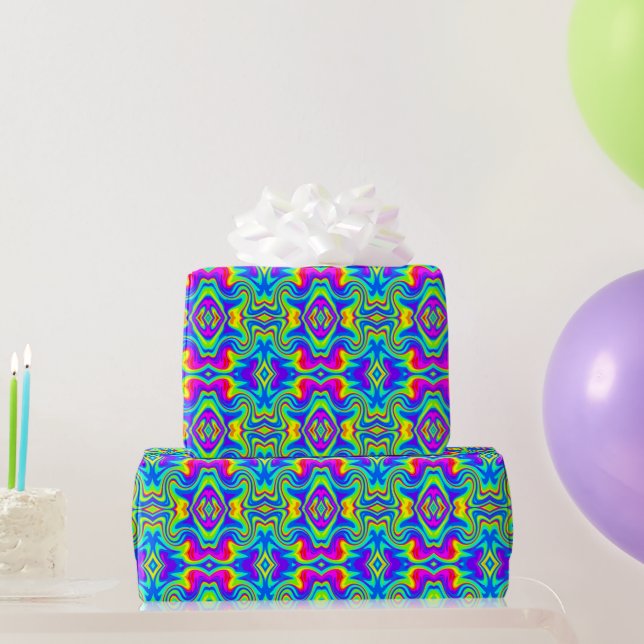 Papier Cadeau Mod Rainbow 3 (Cadeaux de fête)