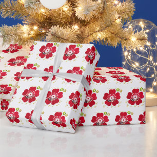 Papier Cadeau Mode fleurie design