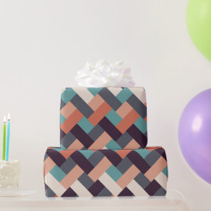 Papier Cadeau Mode motif élégant - Géométrique Moderne Vintage