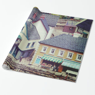 Papier Cadeau Modèle Bâtiments Balnéaires