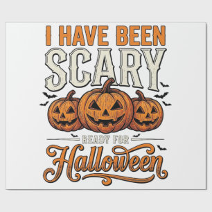 Papier Cadeau Modèle de chemise vintage citrouille Halloween eff