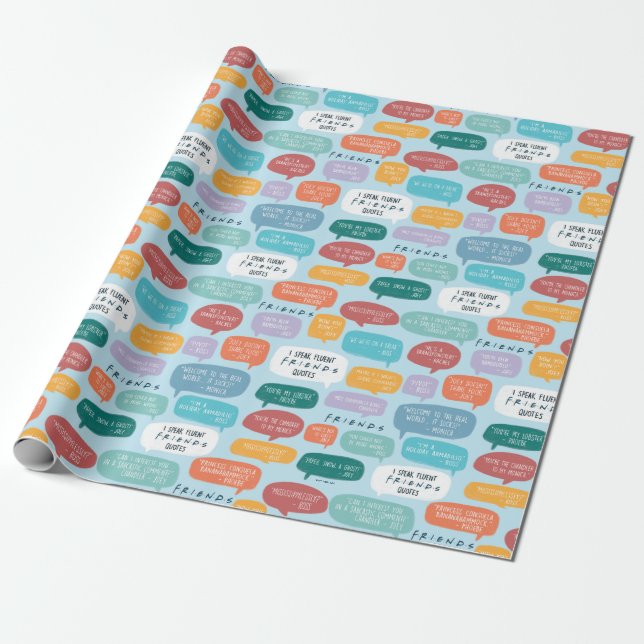 Papier Cadeau Modèle de citation FRIENDS™ (Déroulé)