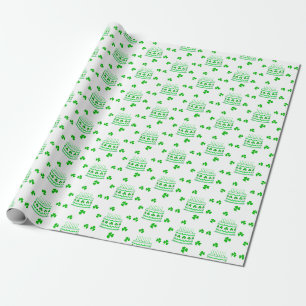 Papier Cadeau Modèle de gâteau d'anniversaire de la Saint-Patric