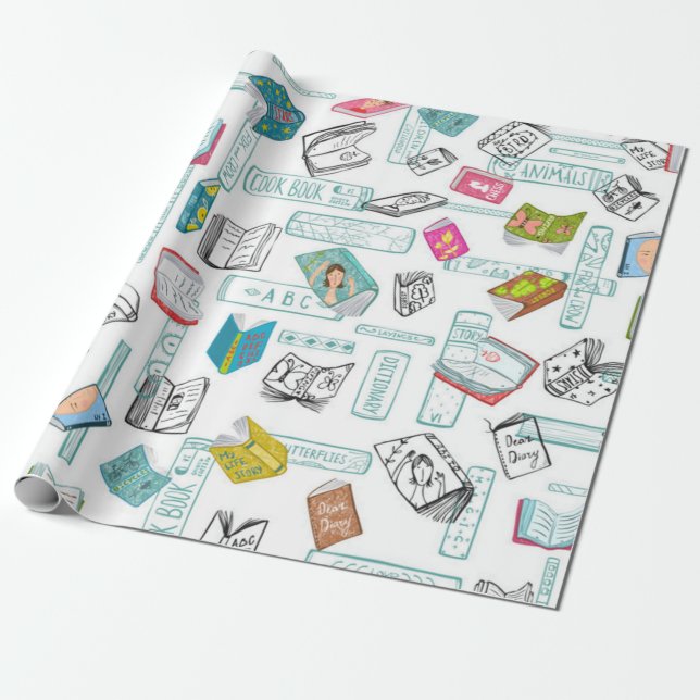 Papier Cadeau Modèle de livre (Déroulé)