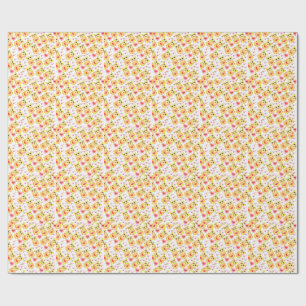 Papier Cadeau Modèle de nurserie Ourson Cœur Sucré