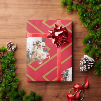 Papier Cadeau Modèle de photo personnalisé Inspiration grecque R